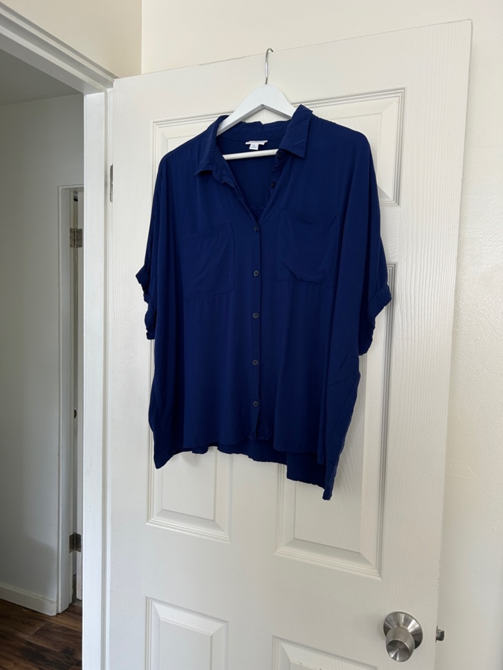 LuLaRoe Royal Blue Collared Shirt